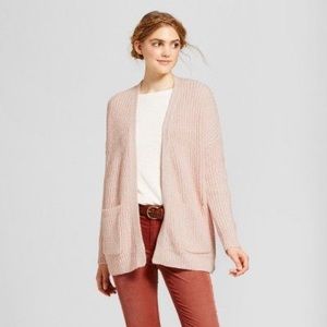 pale pink cardigan